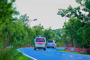 Obraz premium bus on the road