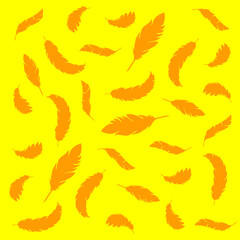 Naklejka premium feathers background
