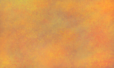 abstract orange shabby grunge background with small splashes of different colors. The effect of old leather, parchment.