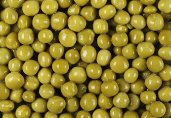 Cooked peas surface background and texture