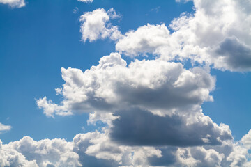 Blue sky background with white clouds