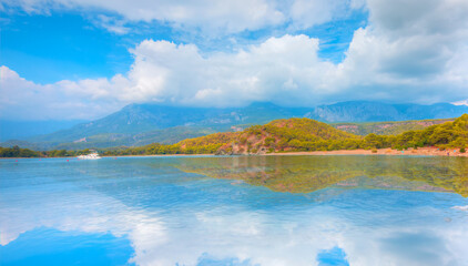 Beautiful costline at the ancient Phaselis city - Antalya, Turkey