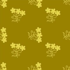 Seamless Pattern With Floral Motifs able to print for cloths, tablecloths, blanket, shirts, dresses, posters, papers.