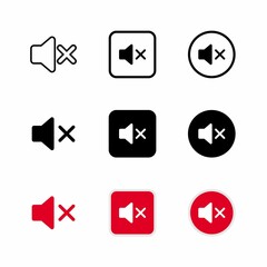 Mute Volume Icon : Digital Theme, Technology Theme, Infographics and Other Graphic Related Assets.