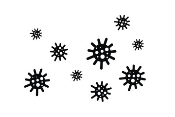 Coronavirus 2019-nCoV icon. Coronavirus Bacteria. Coronavirus Concepts. Vector illustration.