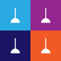 plunger icon. bathroom and sauna element icon. signs, outline symbols collection icon for websites, web design, mobile app, info graphics