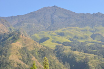 Fototapeta na wymiar Mountain Arjuna Landscape with wide angle