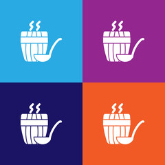 steam for sauna icon. bathroom and sauna element icon. signs, outline symbols collection icon for websites, web design, mobile app, info graphics