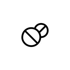 pill and capsule icon vector symbol template