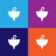 Sink in the bathroom icon. bathroom and sauna element icon. signs, outline symbols collection icon for websites, web design, mobile app, info graphics