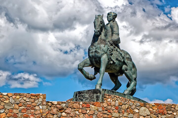 Fototapeta premium Monument to Empress Elizaveta Petrovna in the city of Baltiysk
