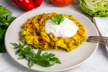 Image with cabbage waffles.