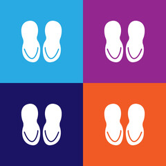 bathroom slippers icon. bathroom and sauna element icon. signs, outline symbols collection icon for websites, web design, mobile app, info graphics