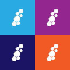 bubbles icon. bathroom and sauna element icon. signs, outline symbols collection icon for websites, web design, mobile app, info graphics