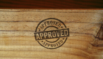 Approved stamp and stamping