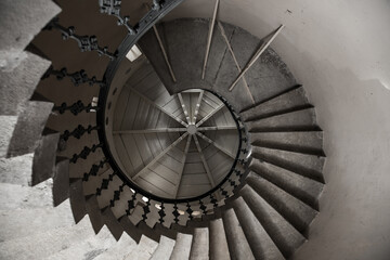 Old Polish spiral staircase