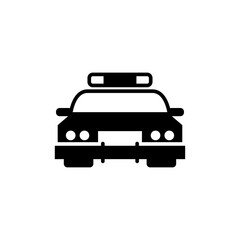 police car icon vector symbol template
