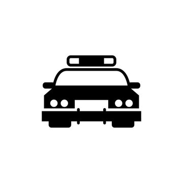 police car icon vector symbol template