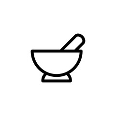 mortar icon vector symbol template