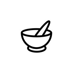 mortar icon vector symbol template