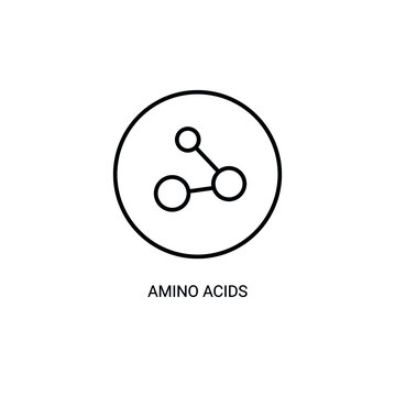 Vitamin, Amino Acids Thin Line Icon. Element Of Vitamin Icon. 