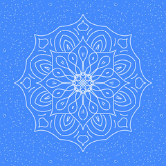 Mandala colorful vintage art, ancient Indian vedic background design, old painting texture with multiple mathematical shape vector illustration