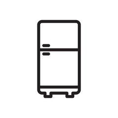 refrigerator icon vector symbol template