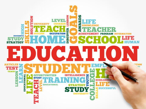 EDUCATION word cloud collage, concept background