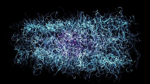 Abstract form Animated Threads Loop