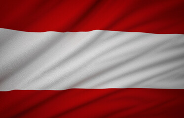 Austria, Wavy Austria Flag, Country Flag, 3D Render