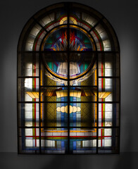 stained glass window in church