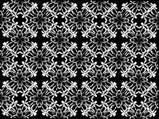 Seamless pattern design with floral background elements, beautiful ornaments, black, white, orange, pink, red, green, yellow, blue, gray, purple, brown