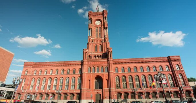 Hyperlapse of Berlin city hall at Alexanderplatz