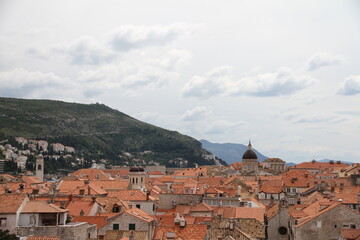 view of the old town of dubrovnik croatia