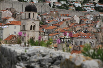 view of the old town of dubrovnik croatia