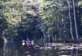 Summer holiday with a canoe in Poland
