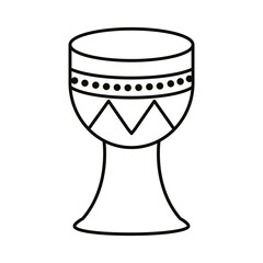 drum musical instrument line style icon