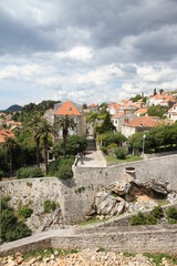 view of the old town of dubrovnik croatia
