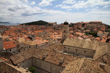 view of the old town of dubrovnik croatia