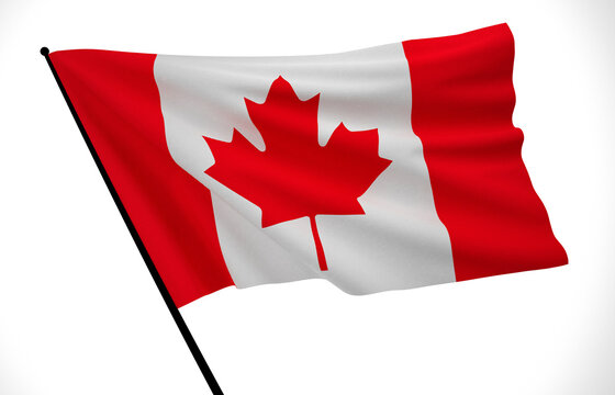 Canada, Wavy Canada Flag, Country Flag, 3D Render