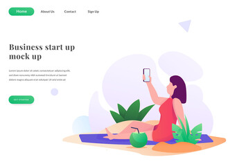 business web landing page stay connected