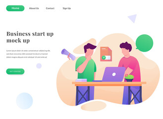 business web landing page coversation