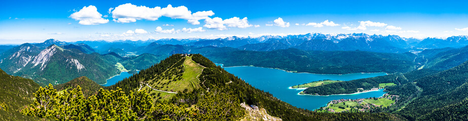 view at the herzogstand mountain