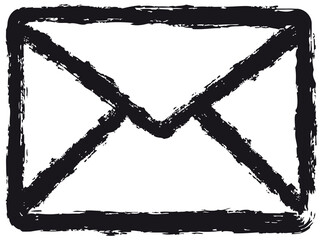 Envelope symbol. Hand-drawn icon of a envelope.