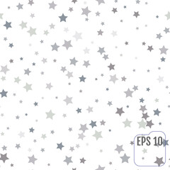 Obraz premium Seamless pattern with silver stars