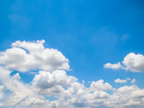 blue sky background with tiny clouds. panorama © K.PND4289