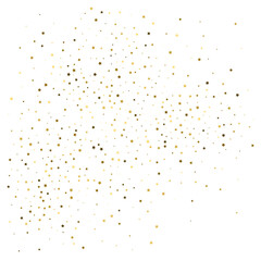 Gold stars. Confetti celebration. Festival decor.