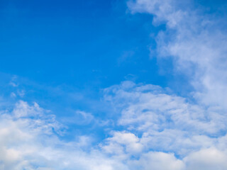 Blue sky background with tiny clouds. Blue sky background with clouds.