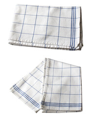 kitchen cotton towel isolated on white background