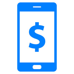 Dollar und Smartphone